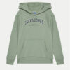 Jack&Jones Junior Суитшърт Caleb 12259564 Зелен Relaxed Fit за Момчета цена