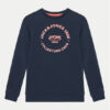 Jack & Jones Junior Суитшърт 12270178 Тъмносин Relaxed Fit цвят на ниска цена