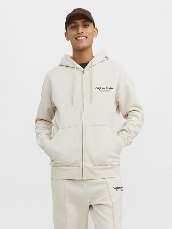 Jack&Jones Суитшърт Vesterbro 12241691 Бежов Relaxed Fit за Мъже цена