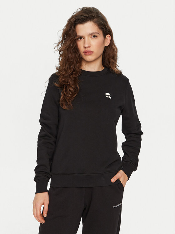 KARL LAGERFELD Суитшърт A1W20014 Черен Regular Fit за Жени цена