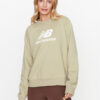 New Balance Суитшърт Essentials Stacked Logo French Terry Crewneck WT31532 Зелен Regular Fit за Жени цена
