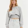 ONLY Суитшърт Britt 15312126 Сив Cropped Fit за Жени цена