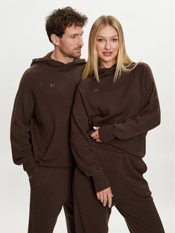 Pangaia Суитшърт Archive Recycled Cashmere Кафяв Loose Fit за Унисекс цена