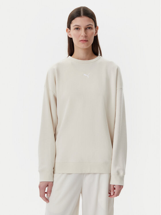 Puma Суитшърт Ess 685401 Бежов Oversize за Жени цена