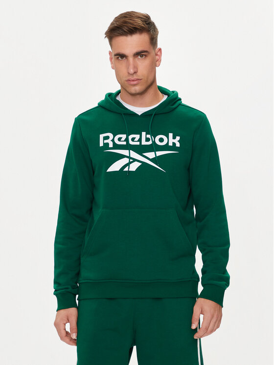 Reebok Суитшърт Identhlty Big Logo 100076427 Зелен Regular Fit за Мъже цена