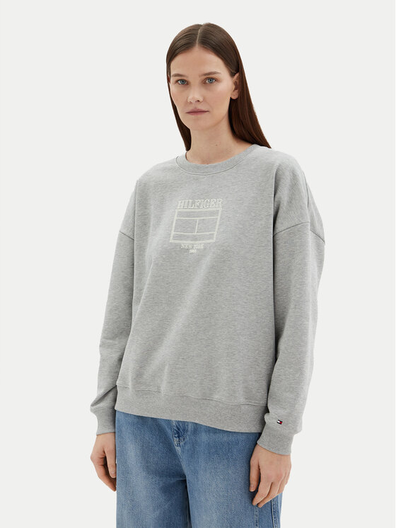 Tommy Hilfiger Суитшърт WW0WW44633 Сив Regular Fit за Жени цена