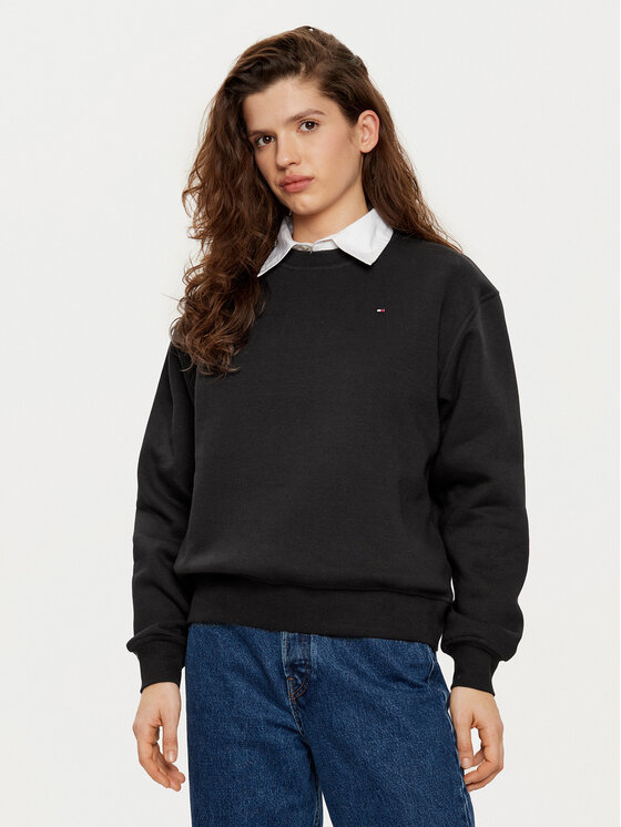 Tommy Hilfiger Суитшърт WW0WW41246 Черен Relaxed Fit за Жени цена