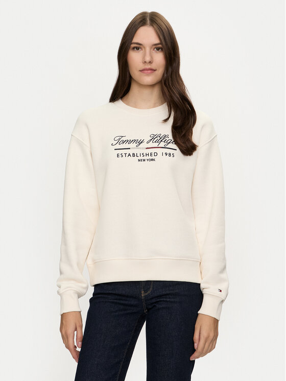 Tommy Hilfiger Суитшърт Modern WW0WW43574 Бял Regular Fit за Жени цена