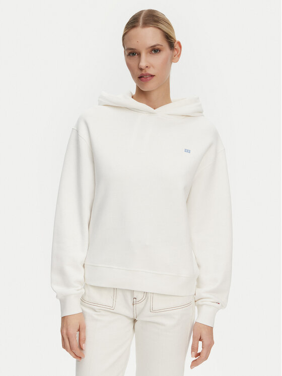 Tommy Hilfiger Суитшърт Contrast Flag WW0WW45979 Бял Regular Fit за Жени цена