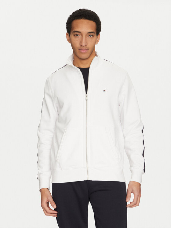 Tommy Hilfiger Суитшърт Global Stripe MW0MW37468 Бял Regular Fit за Мъже цена
