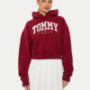Tommy Jeans Суитшърт Varsity DW0DW19291 Червен Relaxed Fit за Жени цена