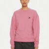 Tommy Jeans Суитшърт DW0DW19408 Розов Boxy Fit за Жени цена