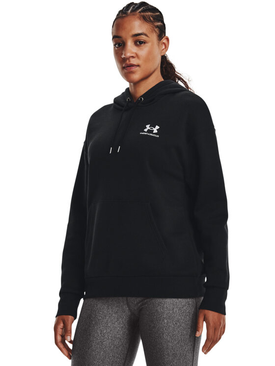 Under Armour Суитшърт Essential 1373033 Черен Relaxed Fit за Жени цена