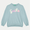 United Colors Of Benetton Суитшърт 3J68G10FU Светлосиньо Regular Fit за Момичета цена
