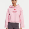 adidas Суитшърт ALL SZN Graphic JJ4519 Розов Loose Fit за Жени цена