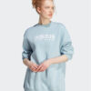 adidas Суитшърт ALL SZN Fleece Graphic IL3248 Светлосиньо Loose Fit за Жени цена