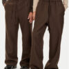 AMI PARIS Текстилни панталони UTR212.WV0018 Кафяв Relaxed Fit за Жени цена
