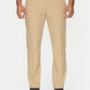 BOSS Текстилни панталони T_Commuter 50534303 Бежов Slim Fit за Мъже цена