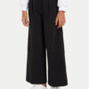 Calvin Klein Jeans Текстилни панталони IG0IG02690 Черен Wide Leg за Момичета цена