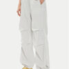Converse Текстилни панталони W Parachute Pant 10026399-A02 Бял Loose Fit за Жени цена