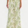 JDY Текстилни панталони Bree 15320106 Зелен Wide Leg за Жени цена