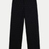 MICHAEL KORS KIDS Текстилни панталони R30179 M Черен Wide Leg за Момичета цена