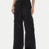 MICHAEL Michael Kors Текстилни панталони MT430O77LD Черен Wide Leg за Жени цена