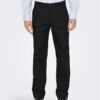 Only & Sons Текстилни панталони Edge-Ed 22024468 Черен Relaxed Fit за Мъже цена