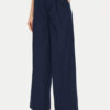 TWINSET Текстилни панталони 242TP2151 Тъмносин Wide Leg за Жени цена