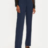 TWINSET Текстилни панталони 242TP2351 Тъмносин Straight Leg за Жени цена