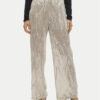 Vero Moda Текстилни панталони Ellen 10319016 Бежов Straight Fit за Жени цена