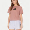 adidas Тениска от техническо трико Train Essentials Big Logo Performance JM0629 Розов Regular Fit цвят на ниска цена