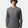 The North Face Тениска с дълъг ръкав Simple Dome NF0A87QN Сив Regular Fit цвят на ниска цена