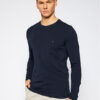Tommy Hilfiger Тениска с дълъг ръкав Stretch Tee MW0MW10804 Тъмносин Slim Fit за Мъже цена