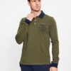 Aeronautica Militare Тениска с яка и копчета 232PO1709J584 Зелен Regular Fit за Мъже цена