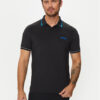 Boss Тениска с яка и копчета Paul Pro 50506203 Черен Slim Fit за Мъже цена