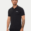 Boss Тениска с яка и копчета Patteo MB 15 50519853 Черен Slim Fit за Мъже цена