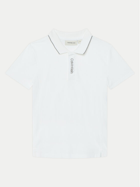 Тениска с яка и копчета Calvin Klein Jeans за Момчета цена