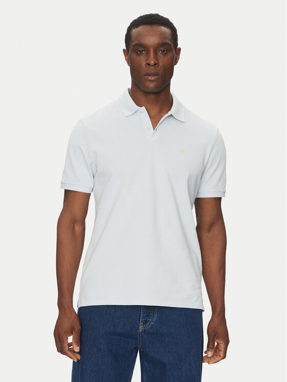 Тениска с яка и копчета Calvin Klein Jeans за Мъже цена