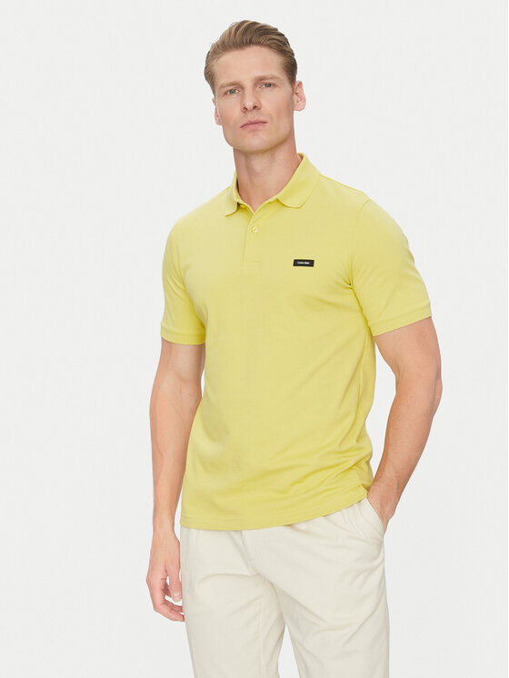 Тениска с яка и копчета Calvin Klein за Мъже цена