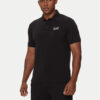 EA7 Emporio Armani Тениска с яка и копчета 8NPF14 PJVQZ 1200 Черен Regular Fit цвят на ниска цена