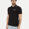 EA7 Emporio Armani Тениска с яка и копчета 8NPF16 PJVUZ 1200 Черен Slim Fit за Мъже цена