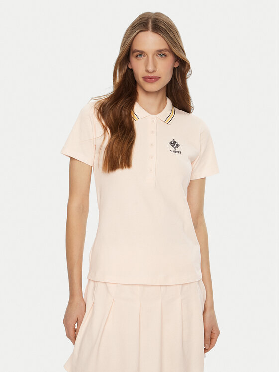 Тениска с яка и копчета Guess за Жени цена