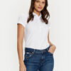 Guess Тениска с яка и копчета W4GP62 KBZV1 Бял Slim Fit за Жени цена