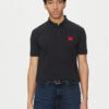 HUGO Тениска с яка и копчета Dereso232 50490770 Черен Slim Fit за Мъже цена