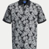Jack&Jones Тениска с яка и копчета Split 12272985 Черен Regular Fit за Мъже цена
