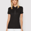 Lacoste Тениска с яка и копчета PF5462 Черен Slim Fit за Жени цена