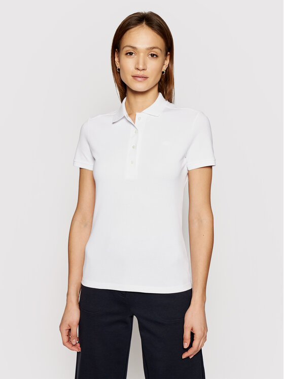 Тениска с яка и копчета Lacoste за Жени цена