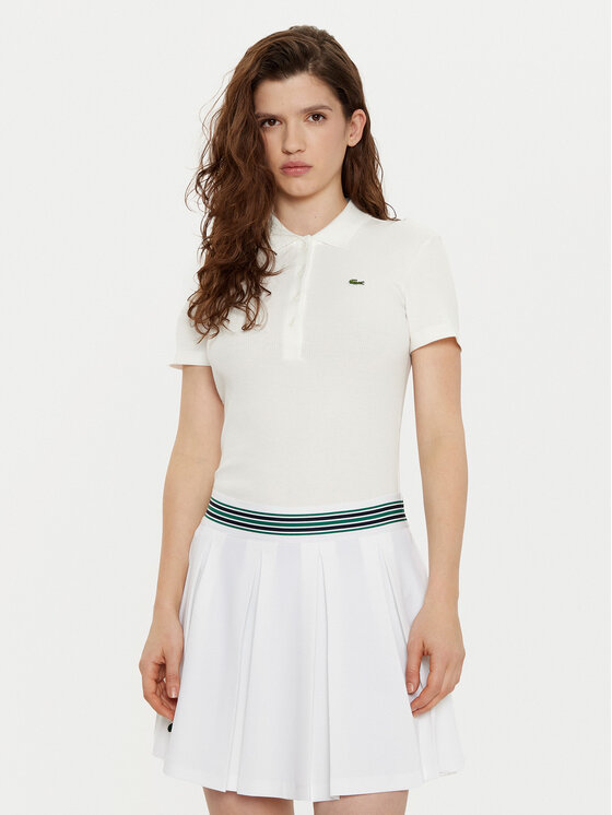 Тениска с яка и копчета Lacoste за Жени цена