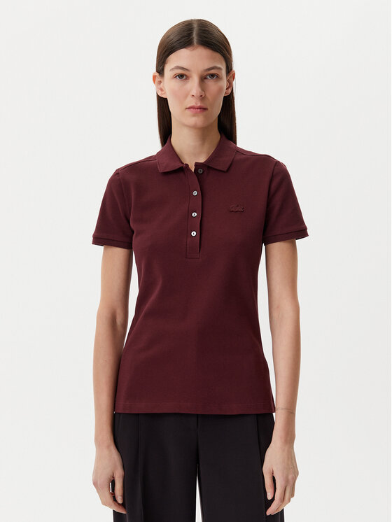 Тениска с яка и копчета Lacoste за Жени цена